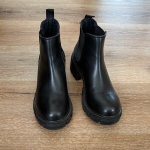 Steve Madden Black Ankle Booties